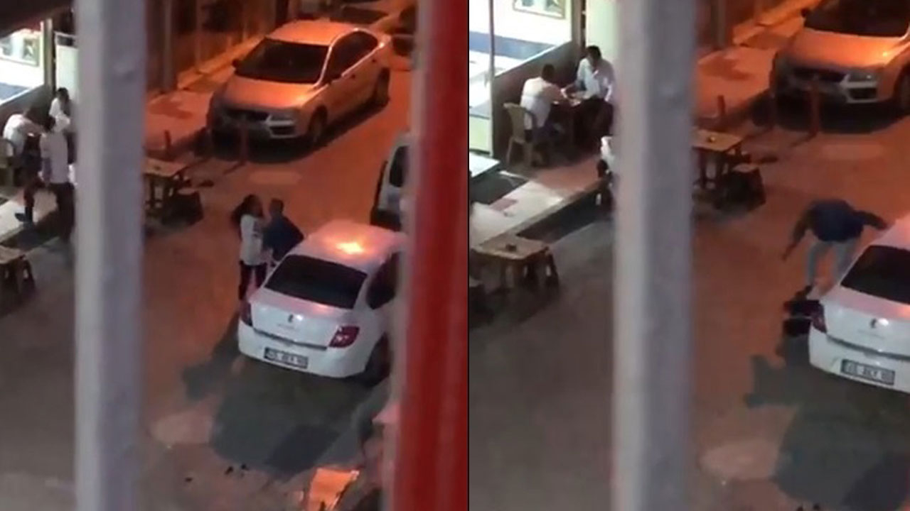 Eski eşini tekme-tokat dövdü; mahalleli izledi