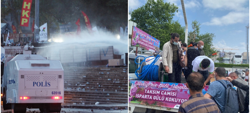 Tam 8 yıl sonra Taksim...