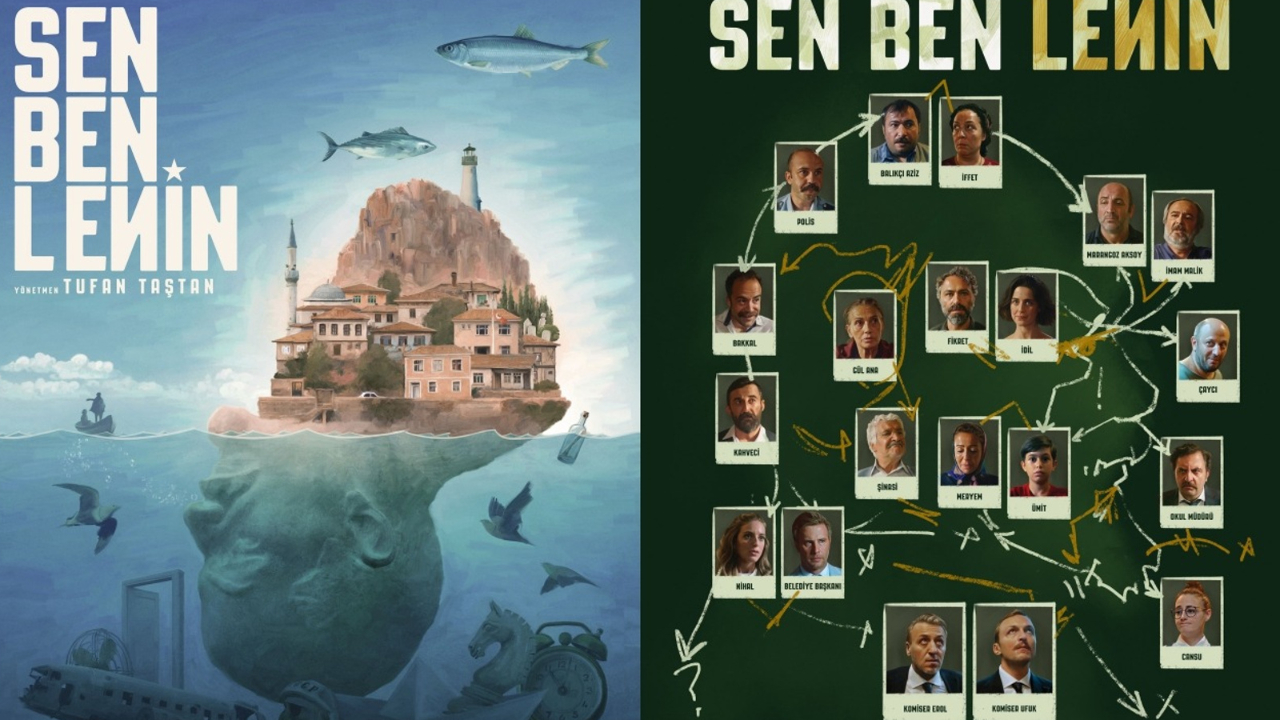 Başrollerini  Barış Falay ve Saygın Soysal’ın Oynadığı Sen Ben Lenin Film Afişleri Çok İlginç