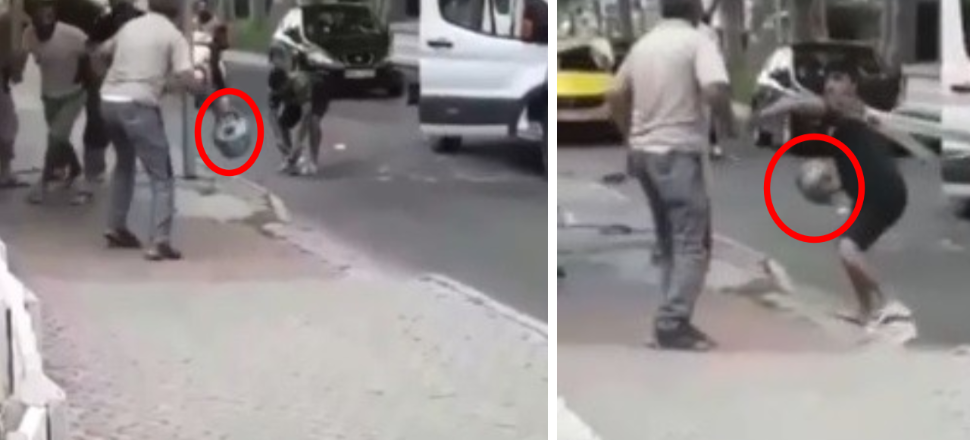 Sokak ortasında kanlı kavga! Piknik tüpüyle saldırdılar