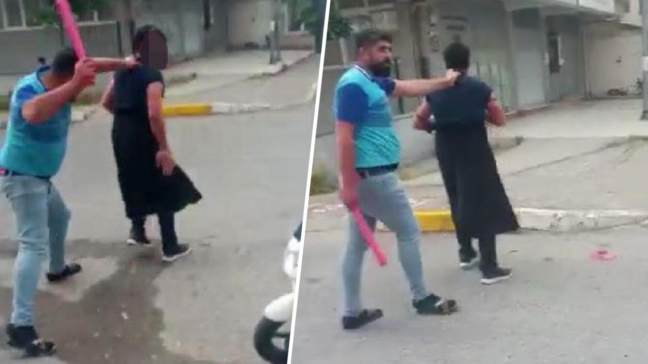 Karısını taciz eden adama etek ve sütyen giydirdi! Sokak sokak gezdirdi