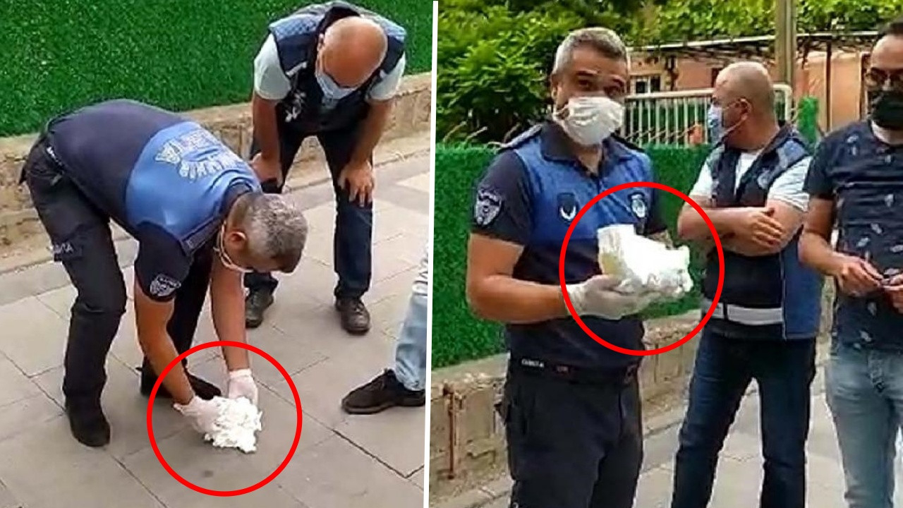 Dilenci kadının yaptığı pes dedirtti! Bebek bezinin içinden bakın ne çıktı!