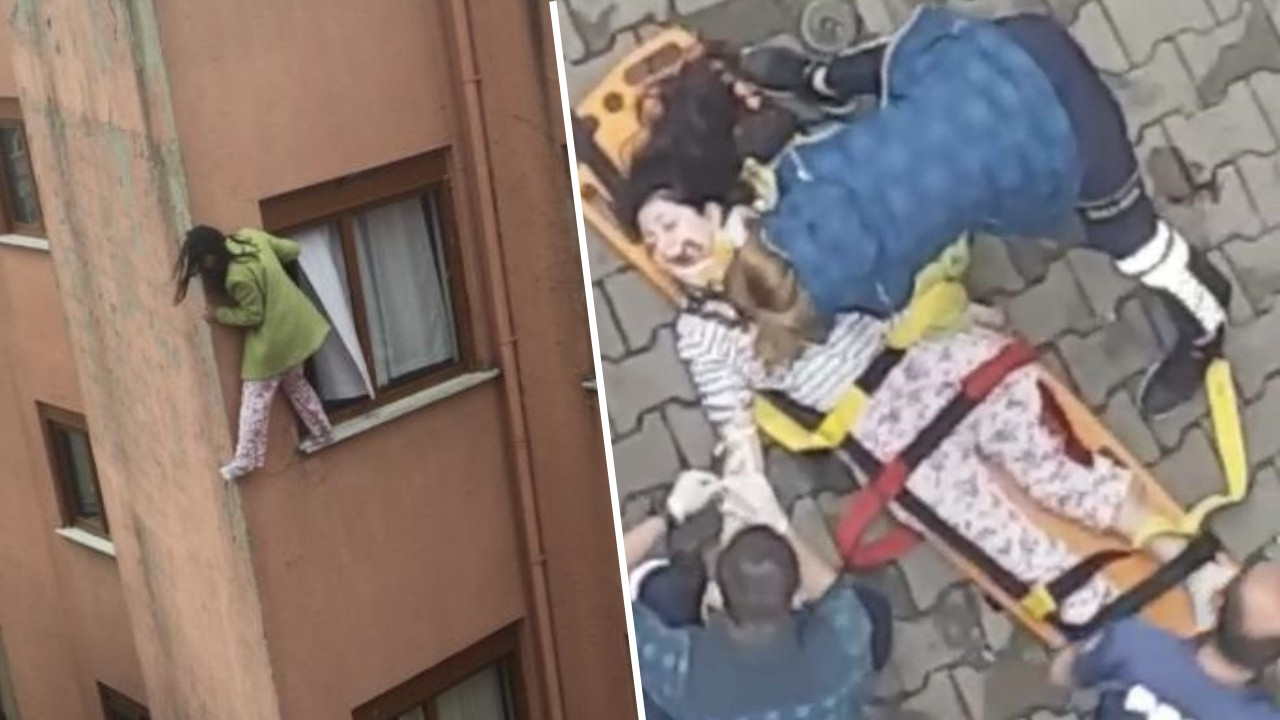Çevredekiler ikna etmeye çalıştı! Kimseyi dinlemeyen genç kız kendini 4. kattan aşağı attı
