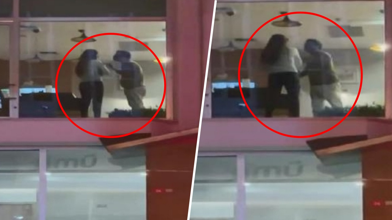 İstanbul'da dehşet anlar! Kadına şiddet saniye saniye görüntülendi...