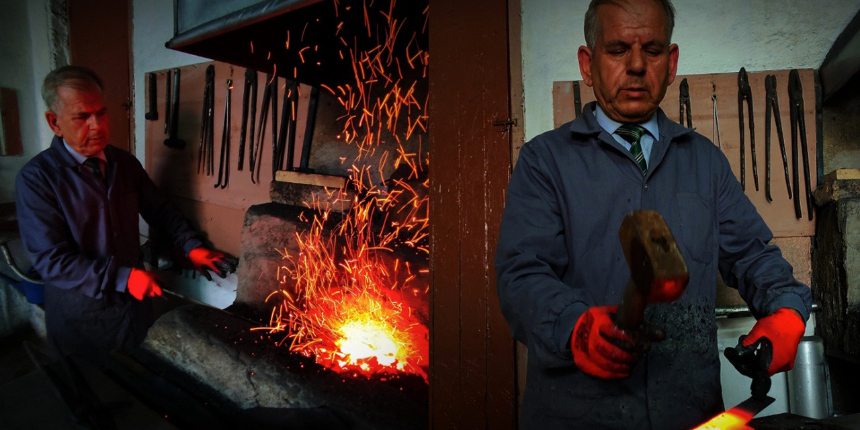 Bursa'da binlerce yıllık teknikle yapılıyor! Bıçak ve kılıçlara büyük ilgi