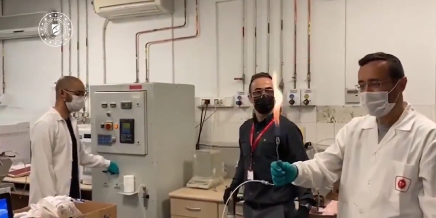 Yeni keşfedilen doğal gaz mühendislerin elinde enerjiye dönüştü