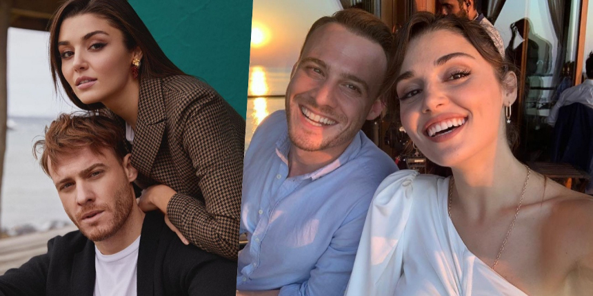 Canlı yayında büyük şok! Küfür eden Kerem Bürsin'in yerine sevgilisi Hande Erçel özür diledi