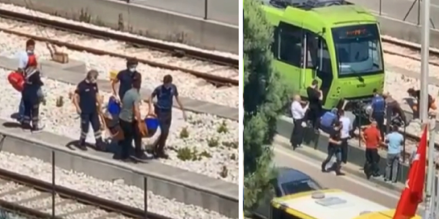 Raylara atladı, ölemeyince bıçakla boğazını kesmeye kalktı