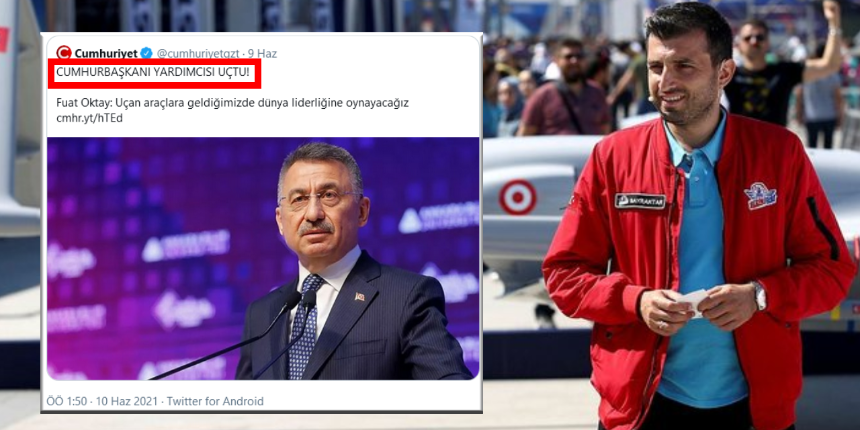 Fuat Oktay ile dalga geçen Cumhuriyet'e Selçuk Bayraktar'dan tokat gibi cevap