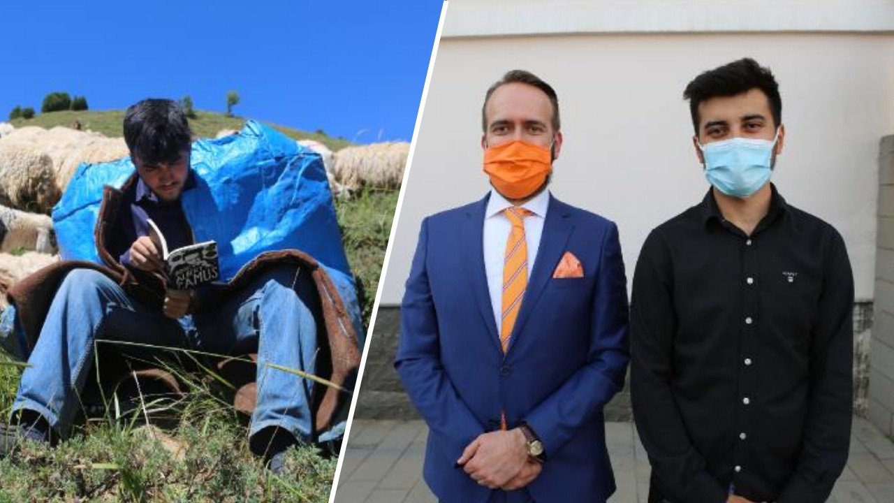 Çobanlık yaparak Robert Lisesi'nden mezun olan Mahir Gündoğdu için Hollanda Büyükelçiliği harekete geçti