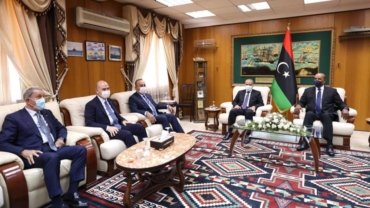Türk üst düzey heyeti, Libya Başkanlık Konseyi üyeleri ile görüştü
