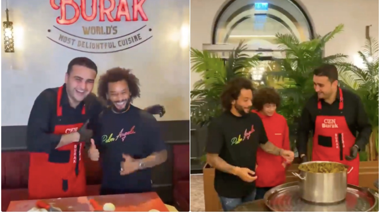 İsmi bir süredir Fenerbahçe'yle anılan Marcelo, kebapları yerken kendinden geçti