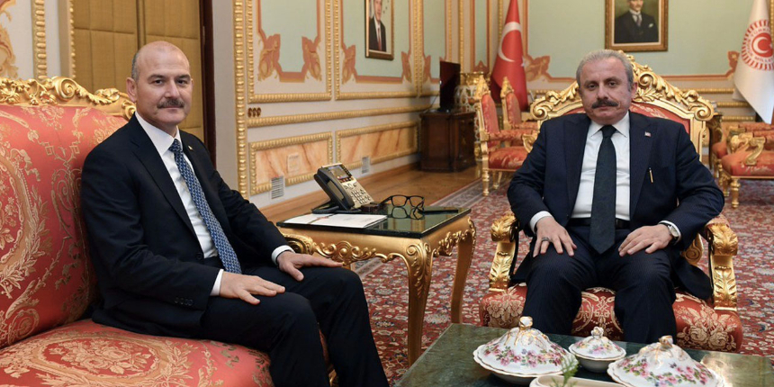 Meclis Başkanı Şentop, Bakan Soylu ile görüştü