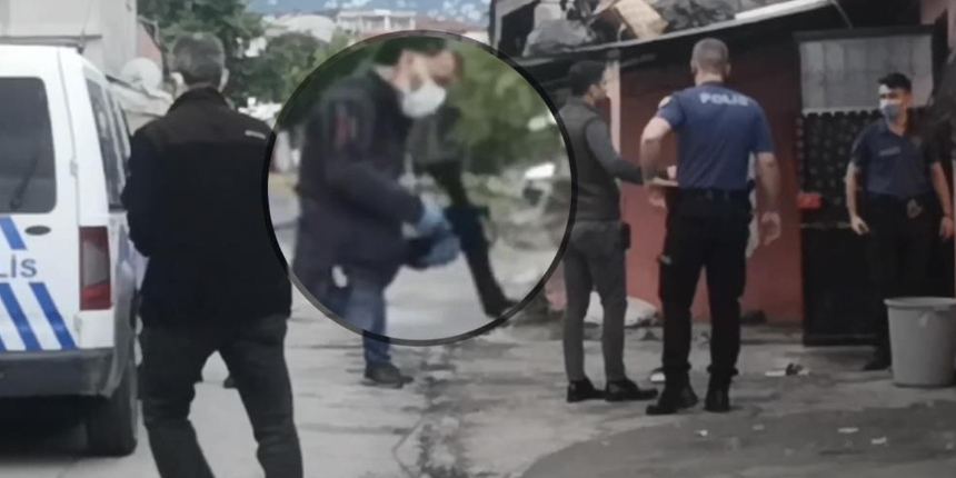 Polisin karşısında havaya ateş açtılar!
