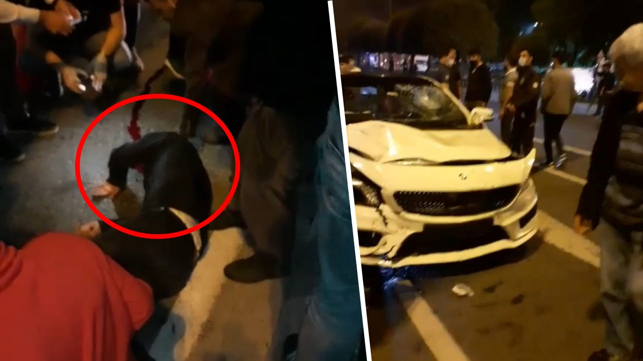 Fatih'te korkunç kaza: Kanlar içinde yere yığıldı! Anbean kamerada...