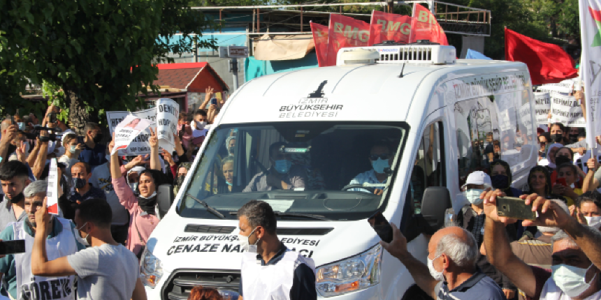 HDP binasına saldırıda ölen Deniz Poyraz'ın cenazesinde PKK gerginliği
