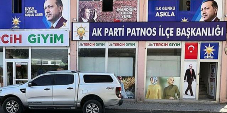 AK Parti Patnos İlçe Başkanlığı'na saldırı girişimi