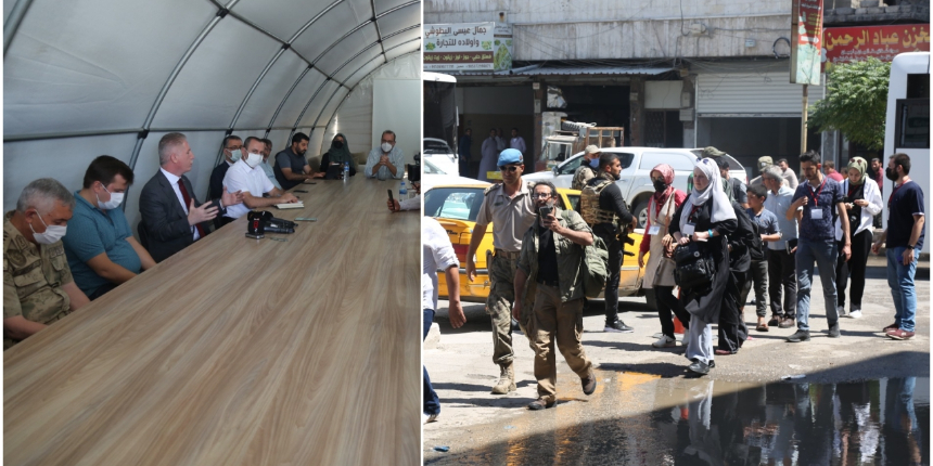 El-Bab ve Azez'de huzur iklimi... Türk gazeteciler güvenli bölgede