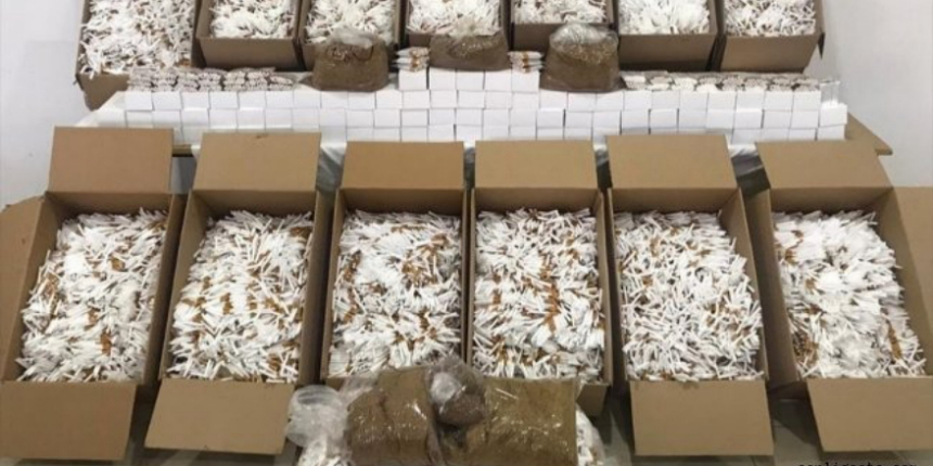 Jandarma'dan kaçak makaron operasyonu: 33 gözaltı!