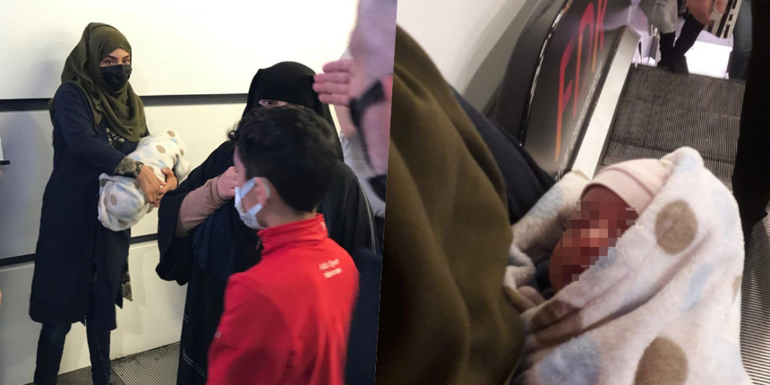Bu kadar da olmaz! Bir gün önce doğan bebeğiyle dilendi