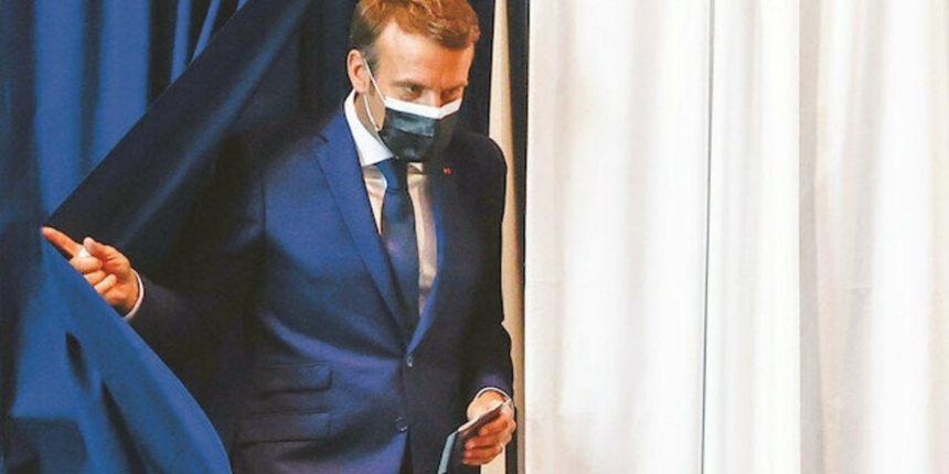 Macron'a vatandaşlar sandıkta bir tokat daha attı! Barajı kıl payı geçti...
