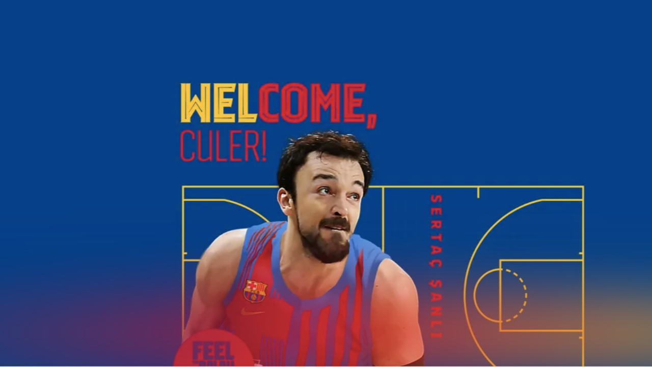 Anadolu Efes'in milli pivotu Sertaç Şanlı resmen Barcelona'da