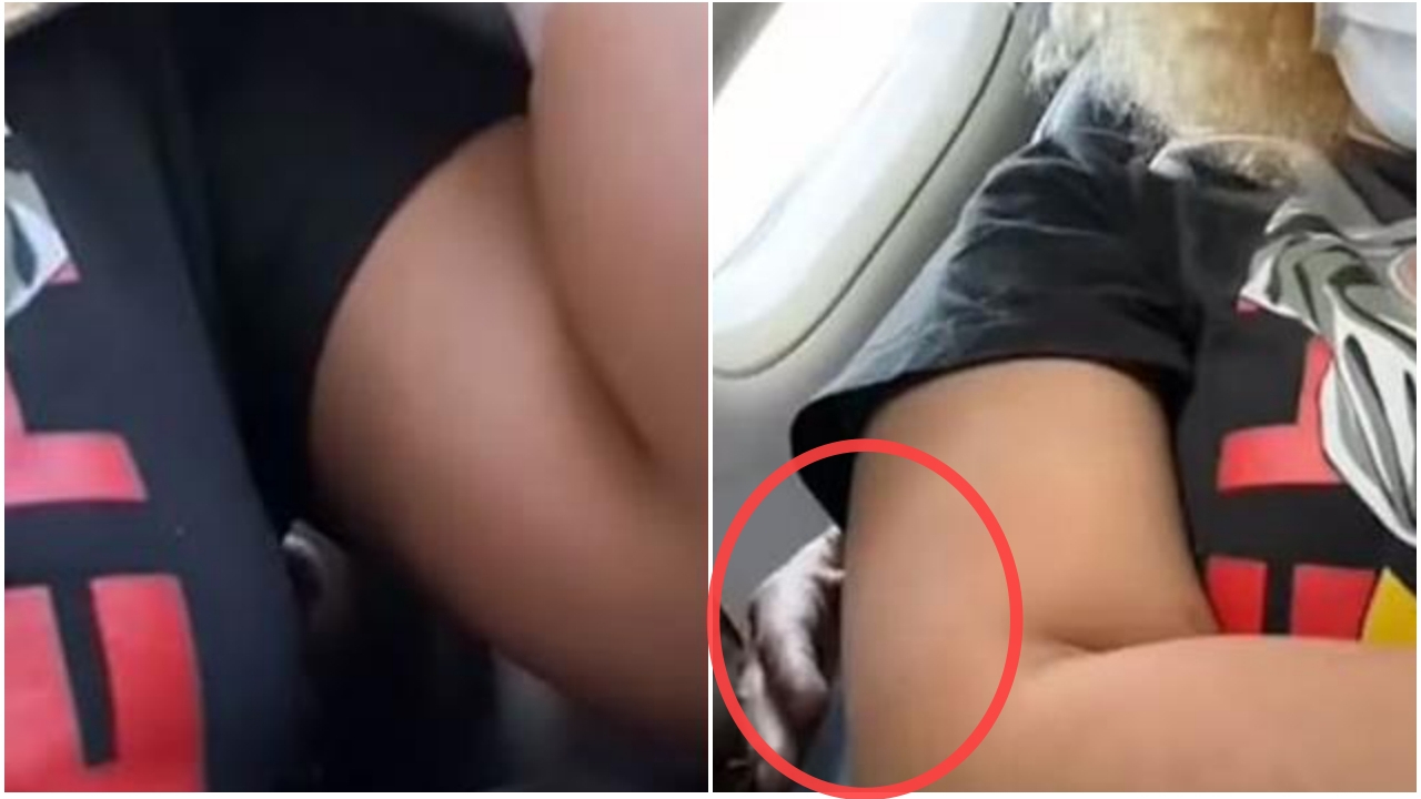 Uçakta iğrenç taciz! Cep telefonuyla o anları kaydetti