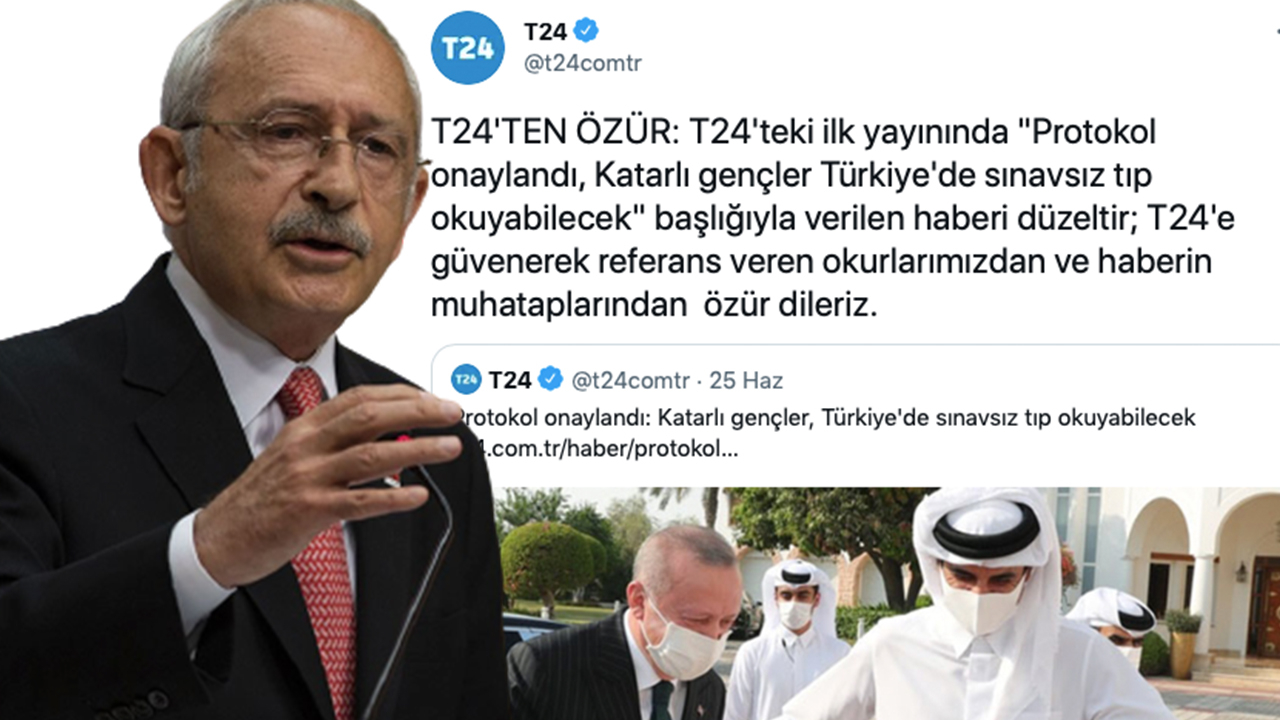 Kılıçdaroğlu'nun referans aldığı T24'ten özür geldi! CHP Genel Başkanı hala sessiz...
