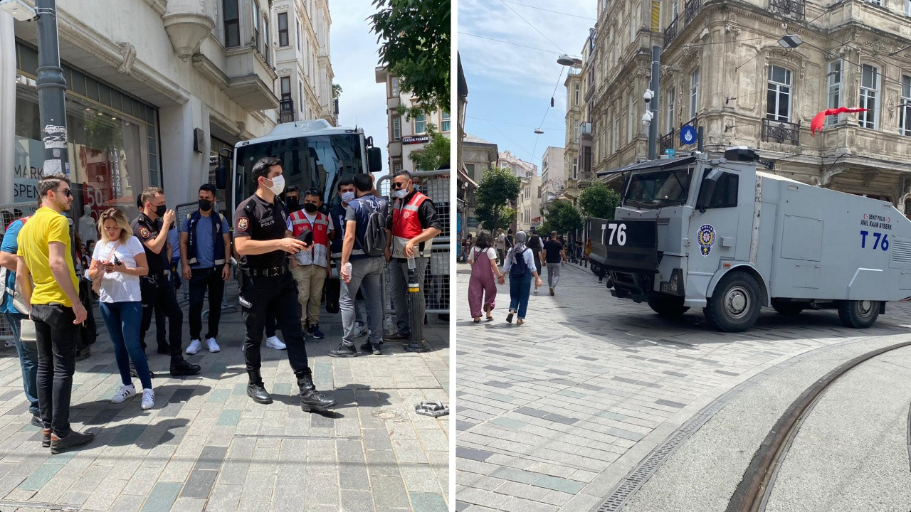 İstiklal Caddesi giriş ve çıkışları kapatıldı: SuperHaber olay yerinde!