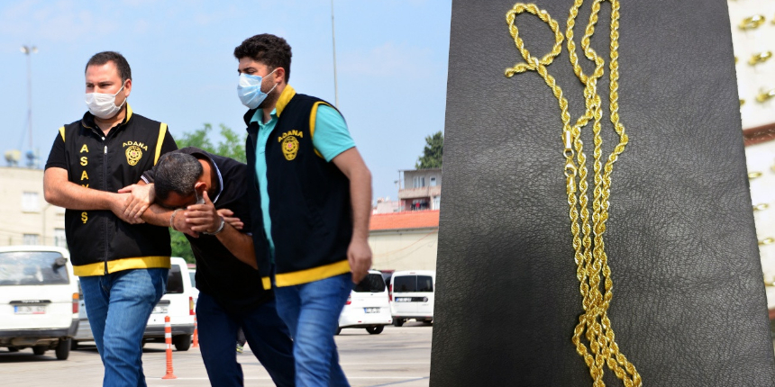 Kadınların boynundaki altınları çalan bisikletli kapkaççı yakalandı