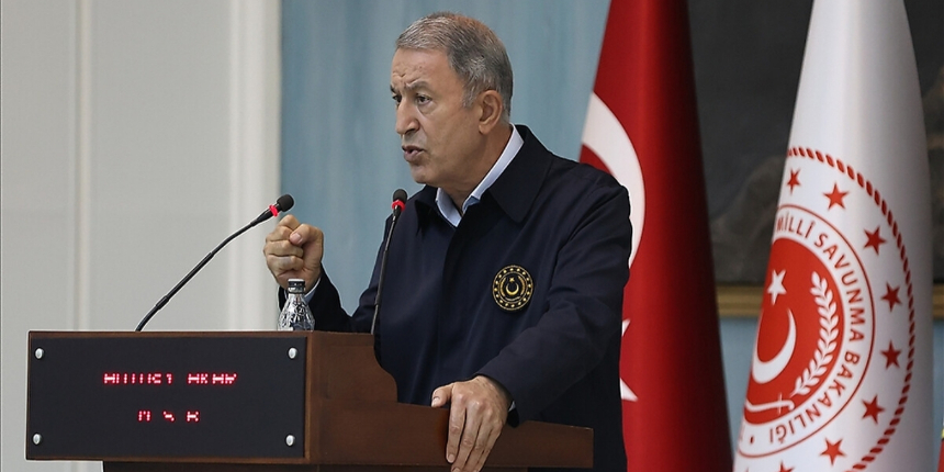 Bakan Akar: Ülkemizin güneyinde kurulmak istenen terör koridoru parçalanmıştır