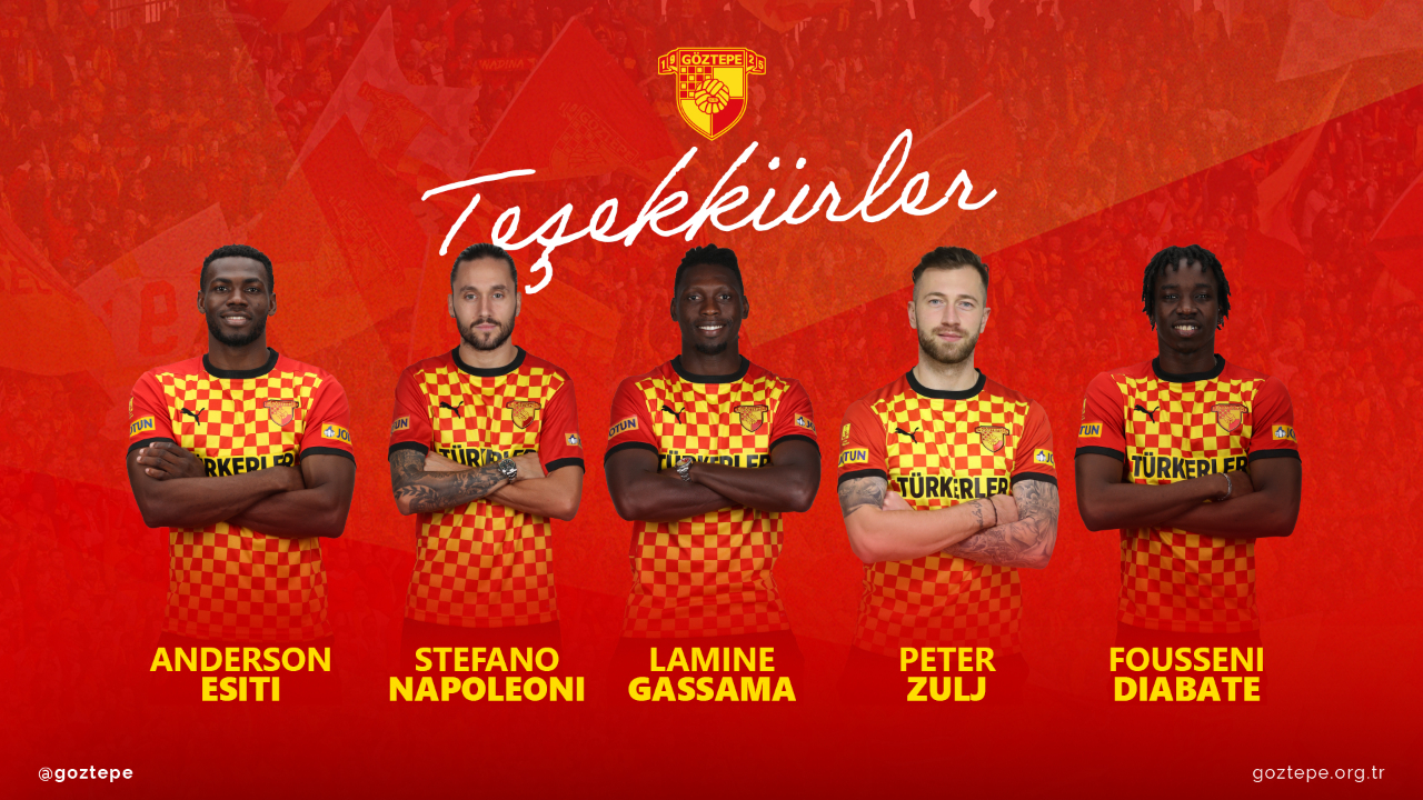 Göztepe, 5 futbolcusuyla yolları ayırdı
