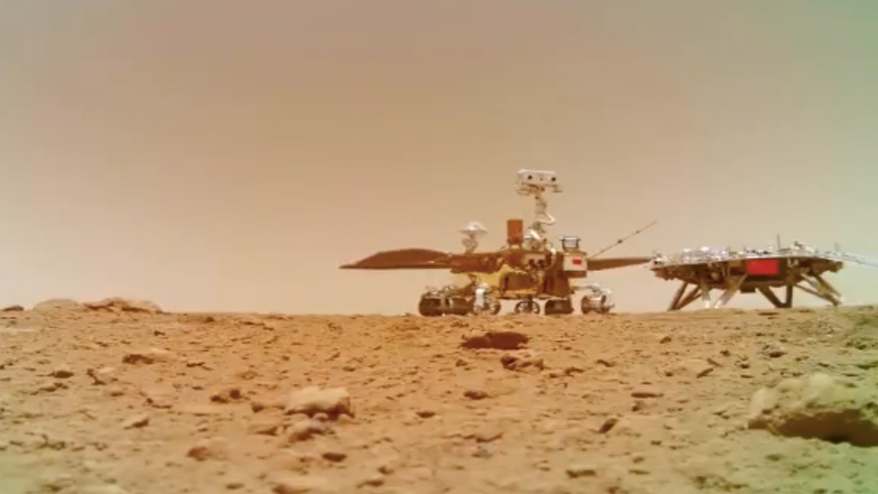Uzay aracı Zhurong, Mars'tan video gönderdi