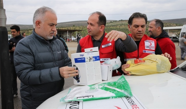 Türk Kızılayı'ndan Suriye'ye kimyasaldan koruyucu kit