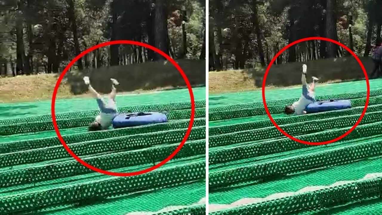 Macera parkında tüyler ürperten ihmal: 5 yaşındaki çocuk metrelerce sürüklendi!