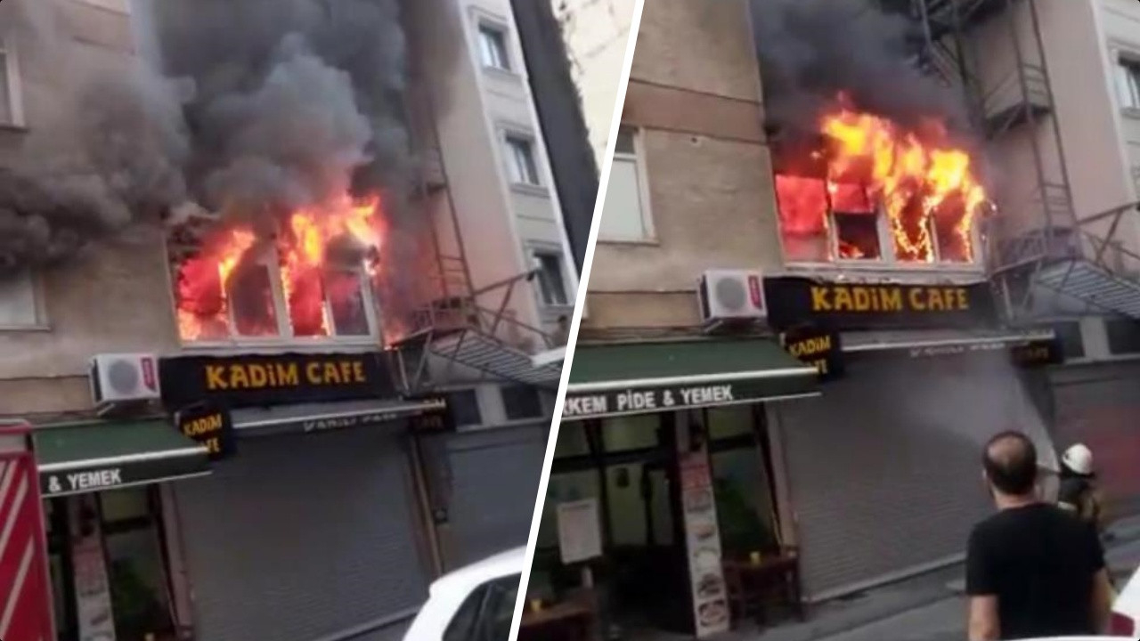 Kadıköy'de korkunç yangın: Uykusunda yakalanan bir kişi hayatını kaybetti!