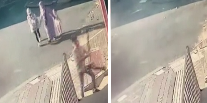3 katlı binadaki balkon çöktü, anne ve 3 çocuğu ölümden döndü