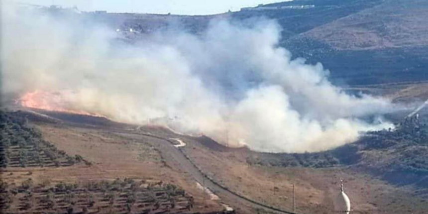 İsrailli siviller Filistinlilerin tarlalarını yaktı!