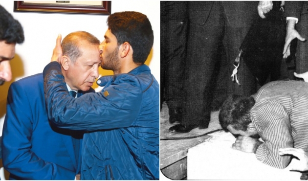 Ayak öptüren cumhurbaşkanından, alın öptüren cumhurbaşkanına