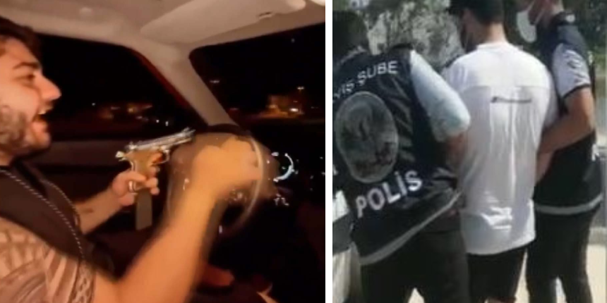 Aracından ateş açtığı görüntüleri çıkan Murat Övüç'ün oğlu gözaltına alındı