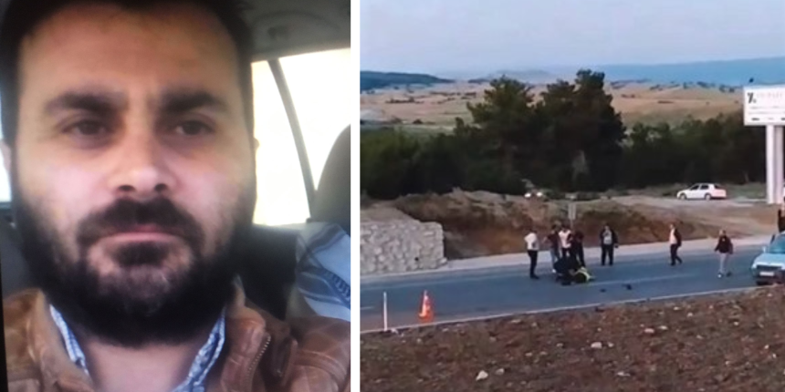 Kaza ölçümü yapan polis kaza kurbanı oldu