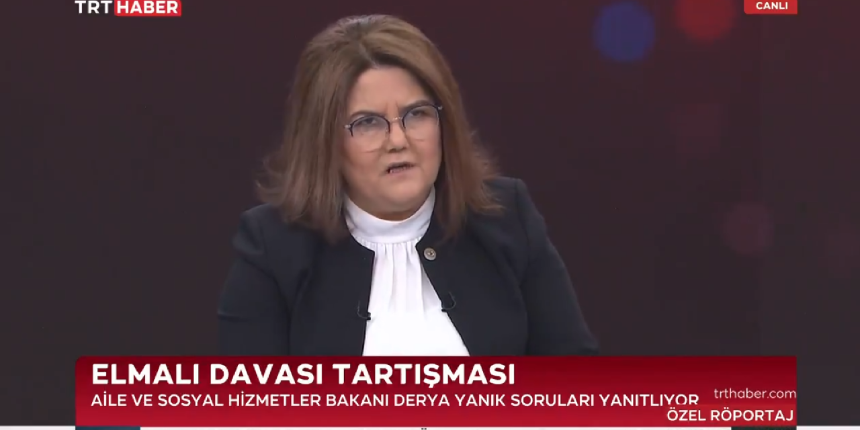 Bakan Yanık: Çizimler ve yazılar Elmalı davasıyla ilgili değil