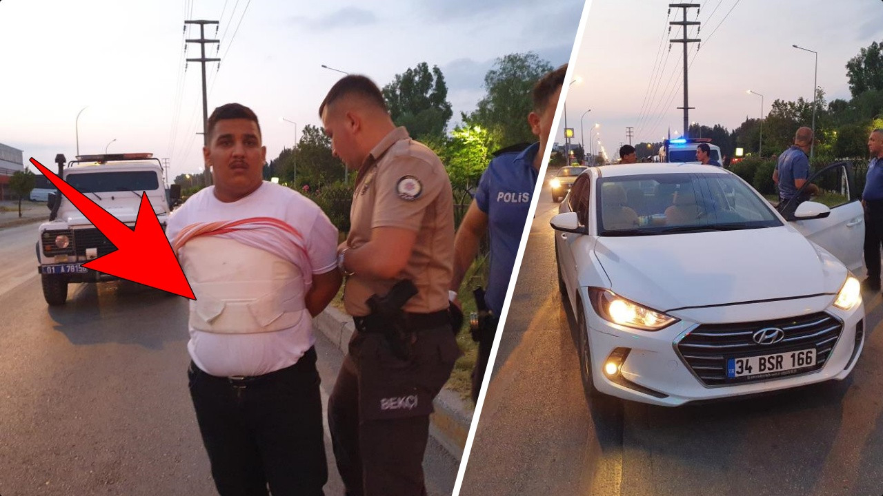Kilometrelerce süren kovalamaca sonucu üzerinde çelik yelekle yakalandı! Savunması pes dedirtti!