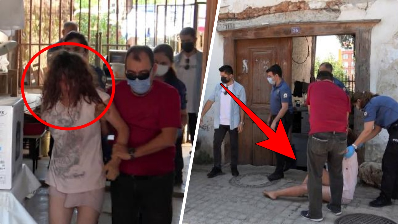 Bir hafta önce perişan halde apartman bahçesinde bulunan kadın şimdi de tarihi konaktan çıktı!