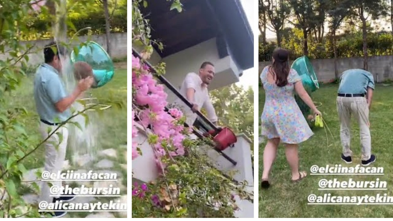 Hande Erçel ve Kerem Bürsin'den dizi setinde eğlenceli şaka! Instagram hesabından paylaştı...