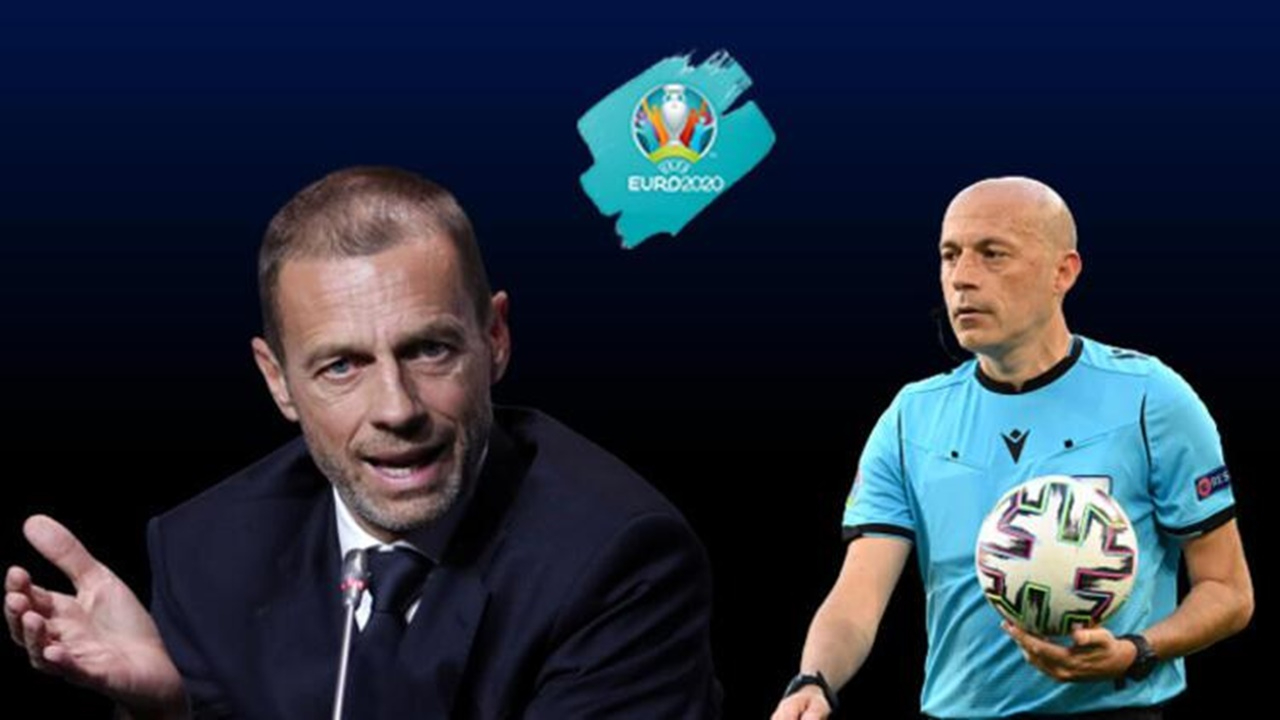Cüneyt Çakır'ın ismi Slovenya maçı sonrası çizildi! Çakır UEFA Başkanı Ceferin'e takıldı!