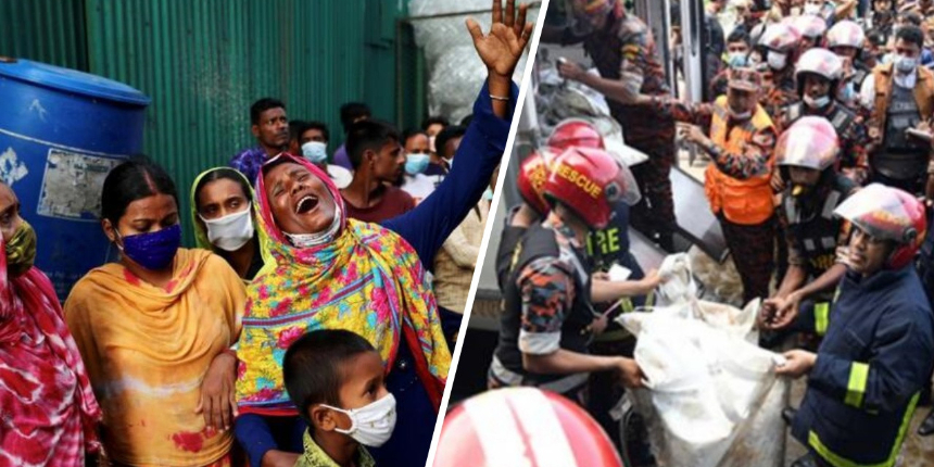 Fabrika'da yangın faciası! Alevler her şeyi yaktı: 52 kişi hayatını kaybetti!