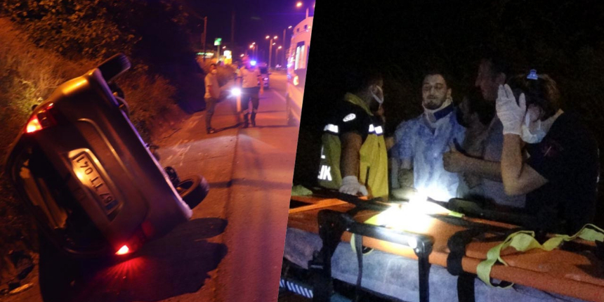 Otomobiliyle takla attı! Alkollü sürücü, 'keşke ölseydim' diyerek şaşkına çevirdi