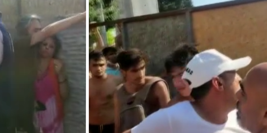İranlı kadın Türk bayrağını yırttı! Vatandaşlar sert tepki gösterdi