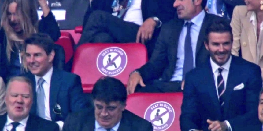 Tom Cruise ve David Beckham'dan erken gol sevinci